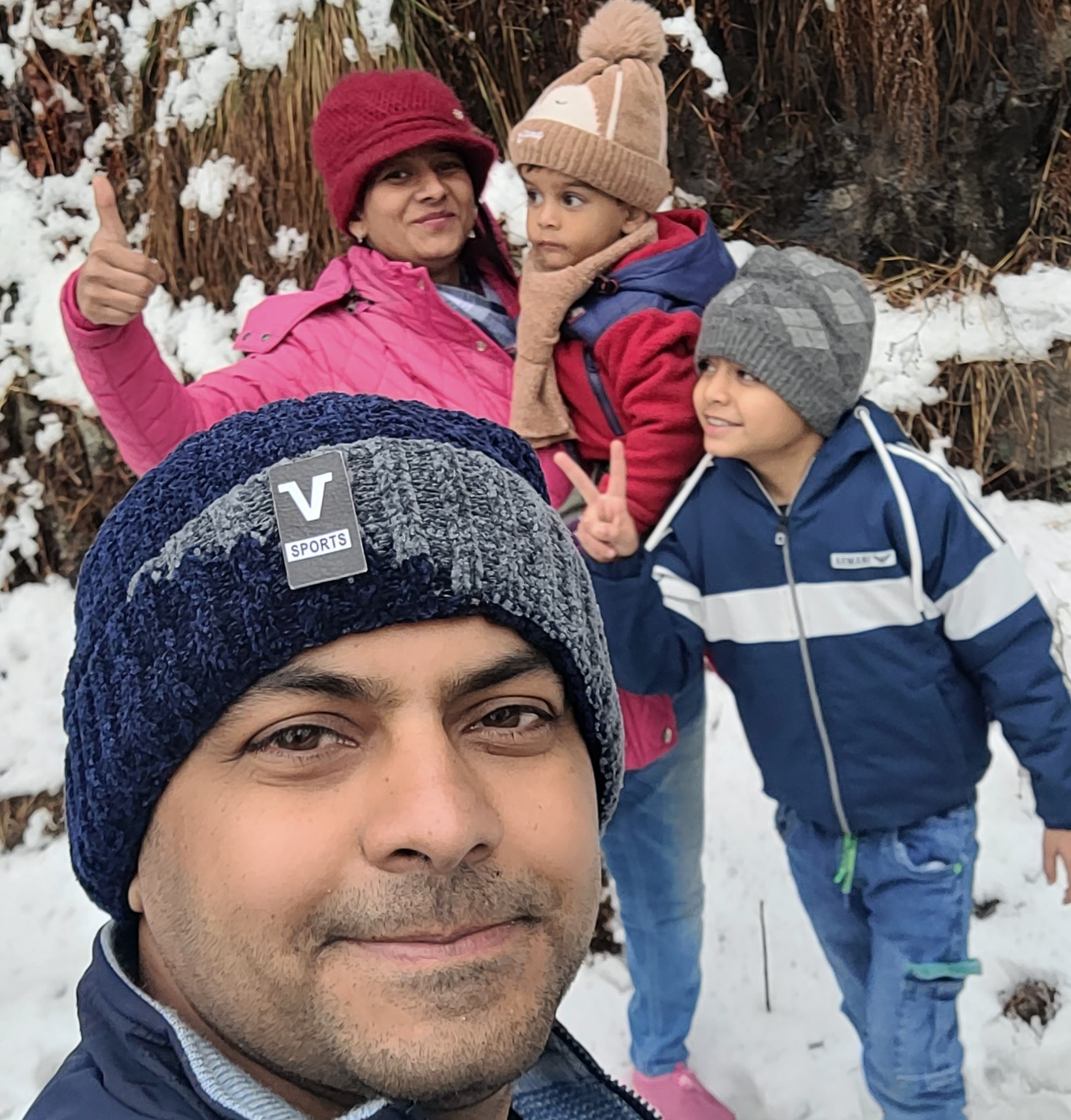 Spending time with family at Kanatal
